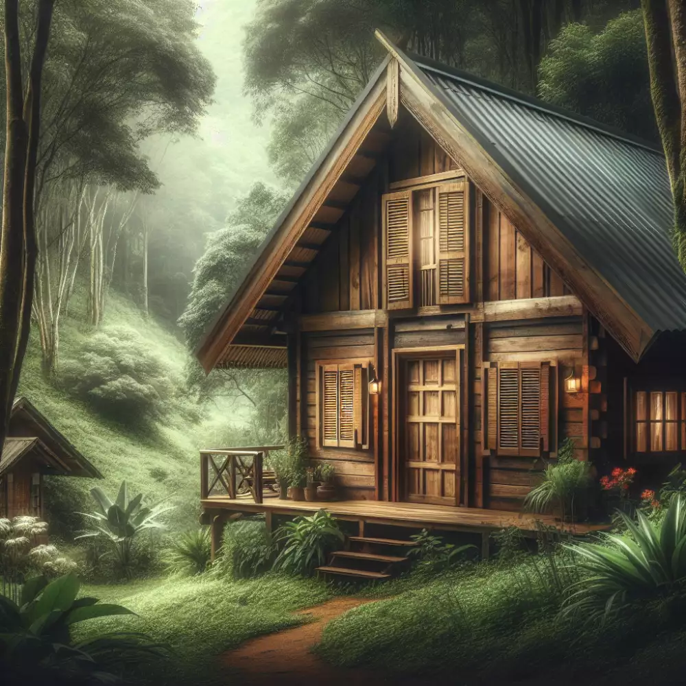 dřevěné okenice na chatu