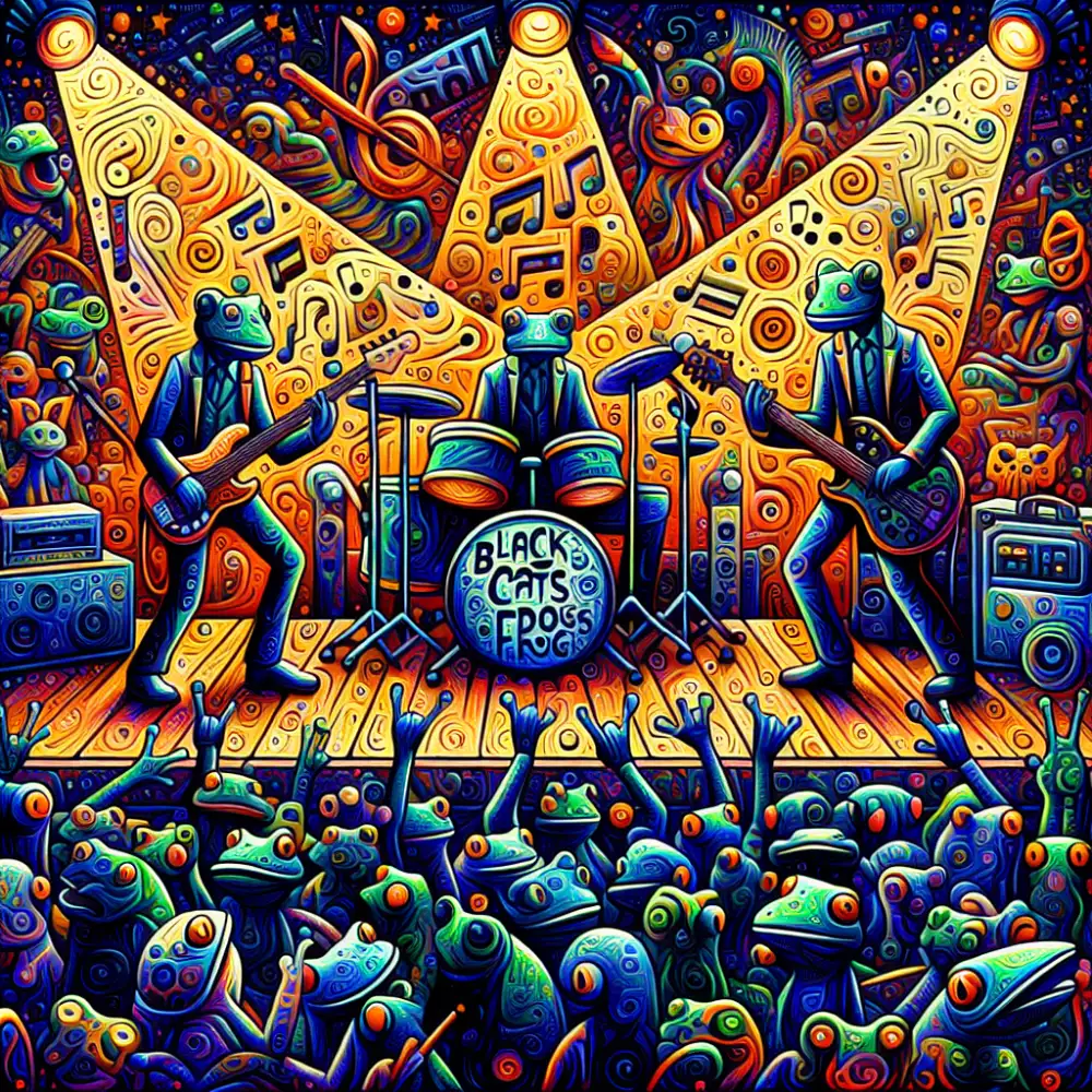 Černý Kočky Mokrý Žáby Koncert